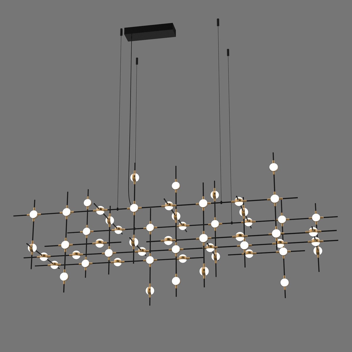 Nowoczesna lampa wisząca ITALUX MD18001067-55A BG