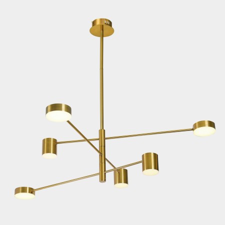 Nowoczesna lampa wisząca ITALUX PND-16374-6-COP-GD-4K