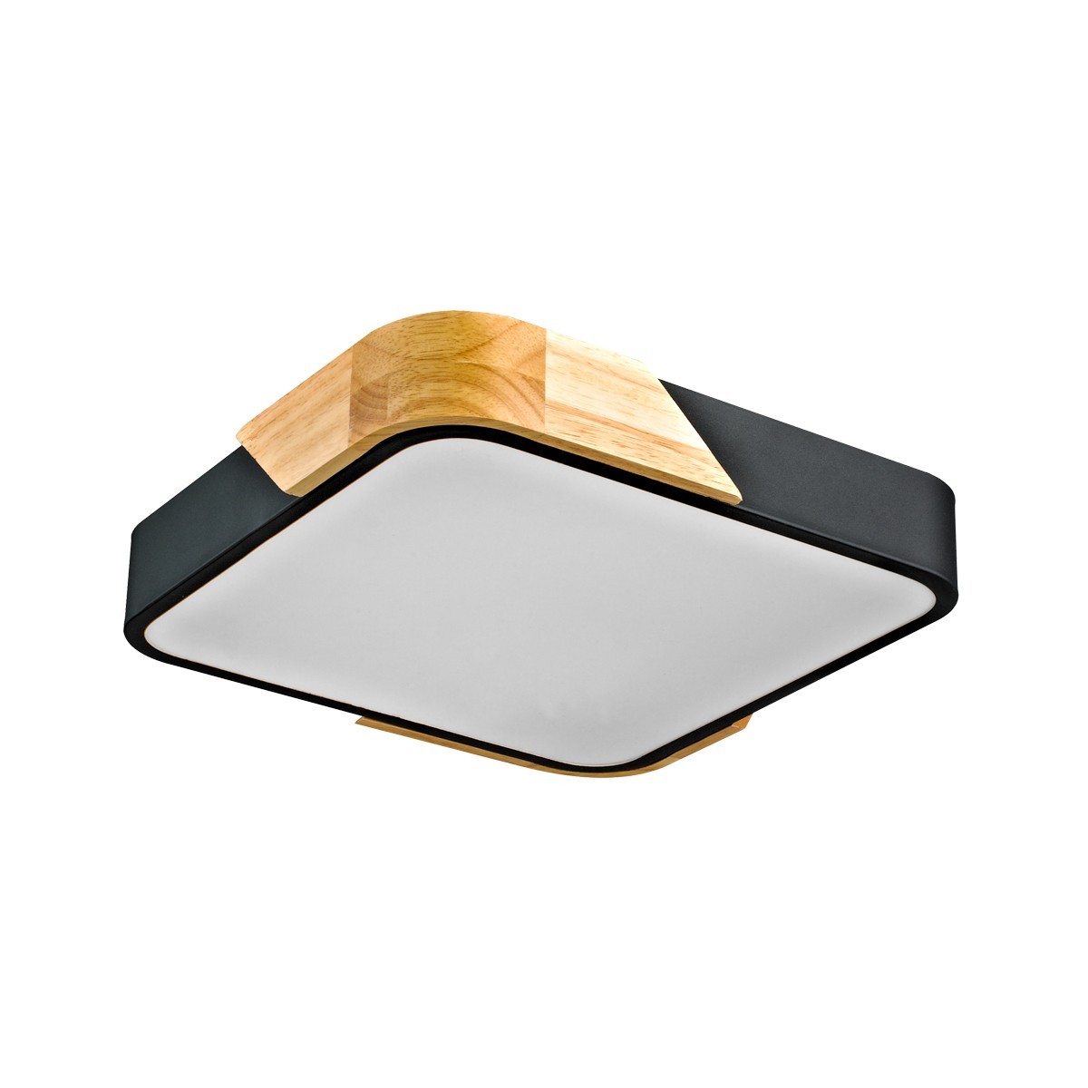 Nowoczesna lampa natynkowa ITALUX PLF-13187-BK-WO