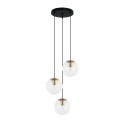 Nowoczesna lampa wisząca ITALUX PND-58867-3S-BK-BRO
