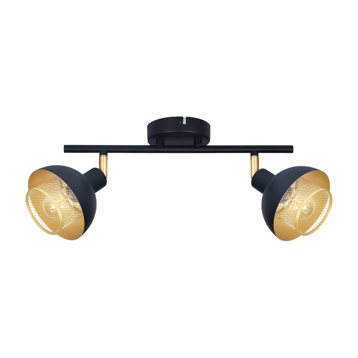 Lampy industrialne i retro Reflektory i reflektorki ITALUX SPL-27357-2-BK-GD