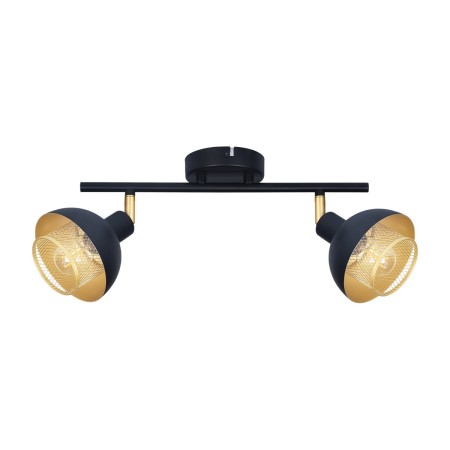 Lampy industrialne i retro Reflektory i reflektorki ITALUX SPL-27357-2-BK-GD