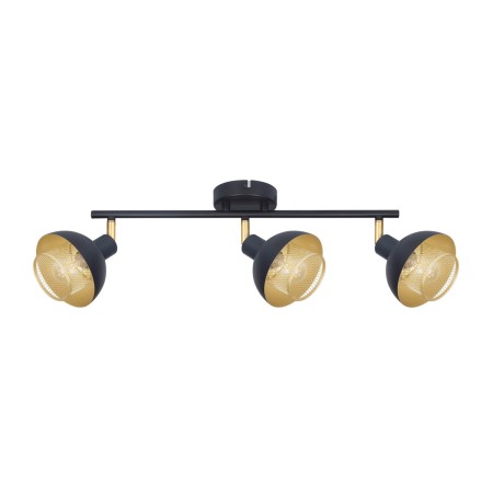 Lampy industrialne i retro Reflektory i reflektorki ITALUX SPL-27357-3-BK-GD