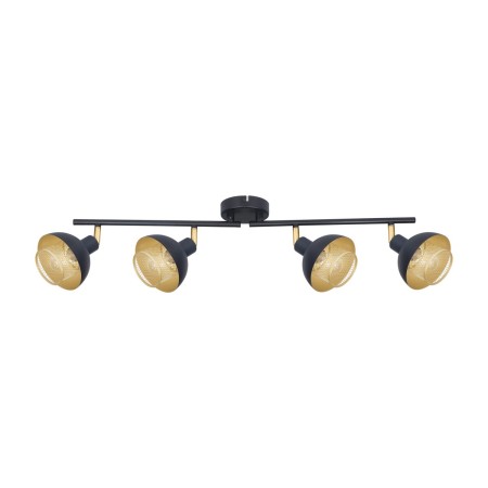 Lampy industrialne i retro Reflektory i reflektorki ITALUX SPL-27357-4-BK-GD
