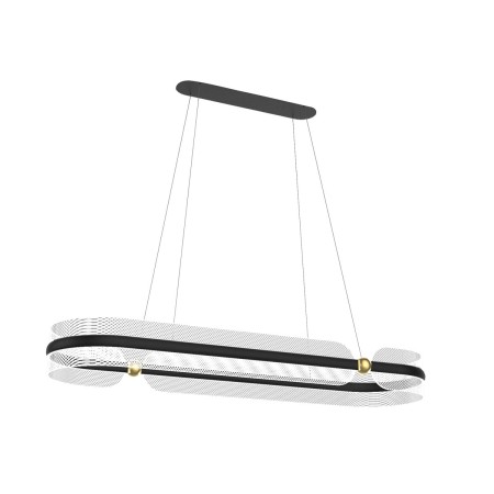 Nowoczesna lampa wisząca ITALUX PND-63728-56W-3K-BK-GD