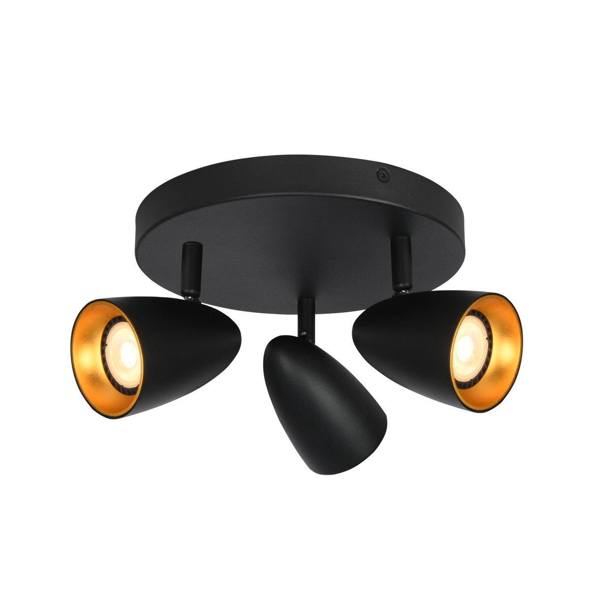 Lampy nowoczesne Reflektory i reflektorki ITALUX SPL-36748-3R-BK-GD