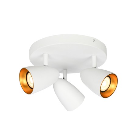 Lampy nowoczesne Reflektory i reflektorki ITALUX SPL-36748-3R-WH-GD