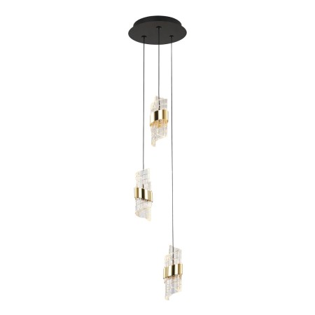 Nowoczesna lampa wisząca ITALUX PND-26374-3-23W-3K-BK-GD