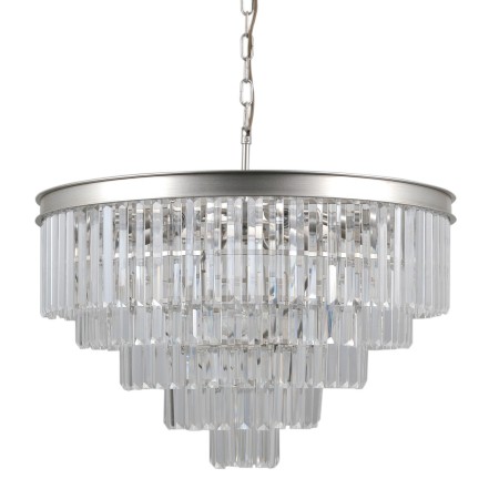 Lampa wisząca z kryształami ITALUX PND-44372-11A-SLVR-BRW