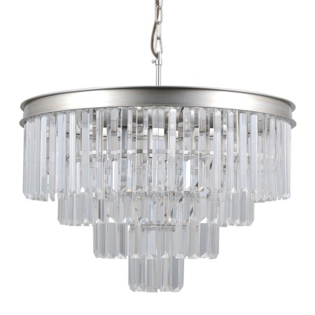 Lampa wisząca z kryształami ITALUX PND-44372-8A-SLVR-BRW