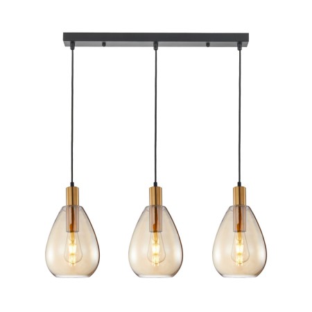 Nowoczesna lampa wisząca ITALUX PND-27812-3-BRO-AMB