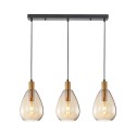 Nowoczesna lampa wisząca ITALUX PND-27812-3-BRO-AMB