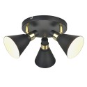 Lampa industrialna i retro Lampy sufitowe ITALUX MB-H16079CK-3
