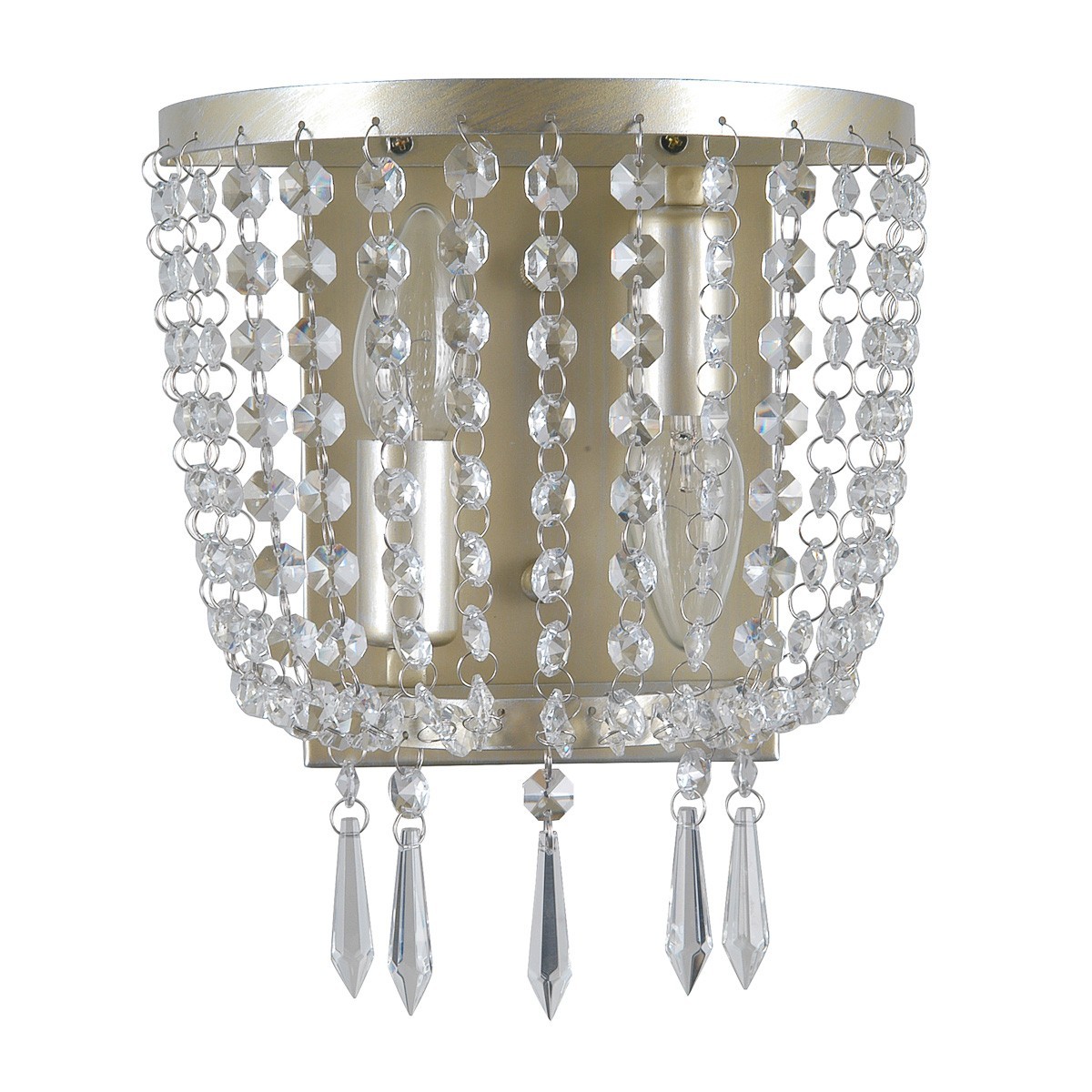 Z kryształową lampą Kinkiet ITALUX WL-30138-2