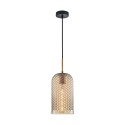 Nowoczesna lampa wisząca ITALUX PND-25205-1S-BK-AMB