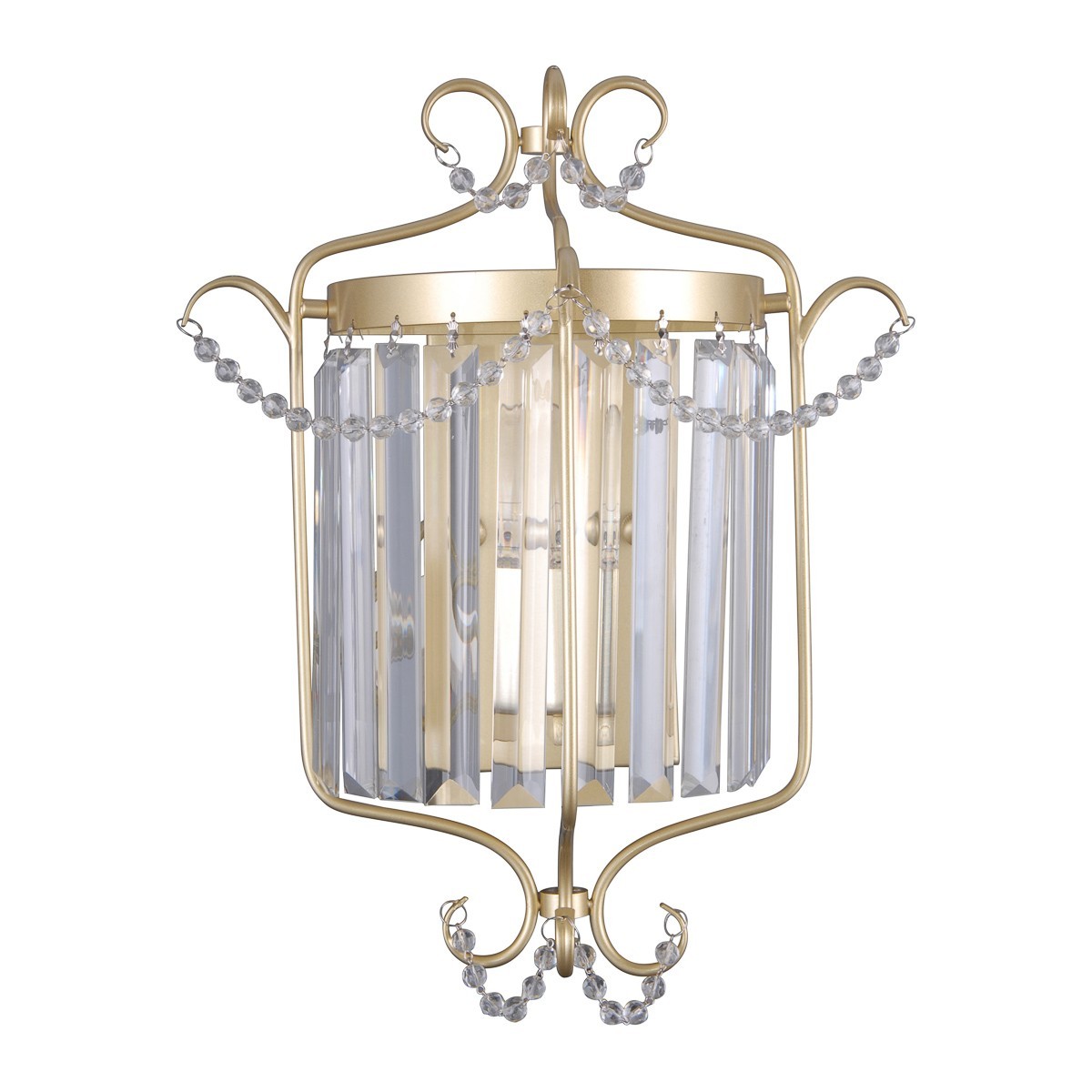 Z kryształową lampą Kinkiet ITALUX WL-33057-1-CH.G