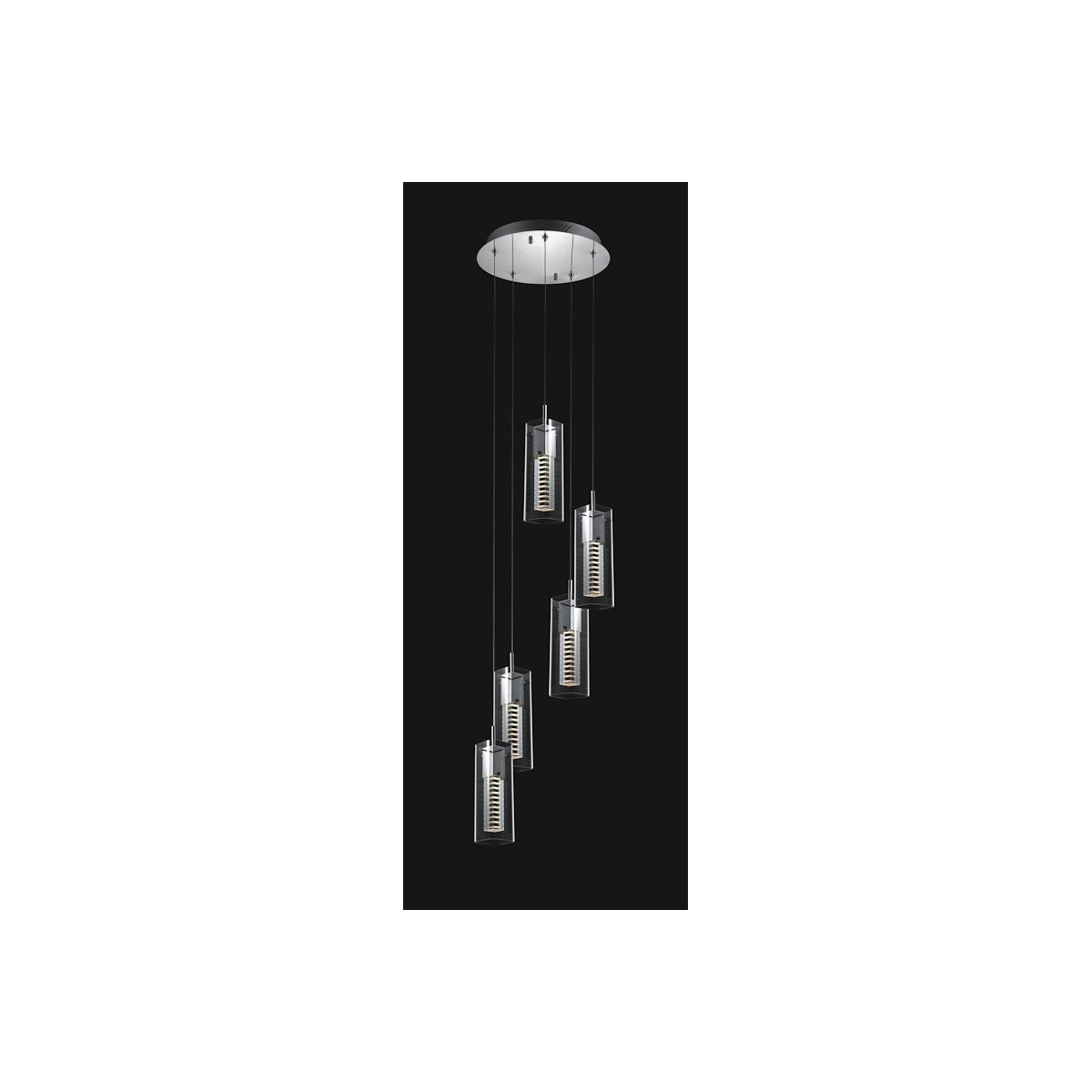 Nowoczesna lampa wisząca ITALUX MD109003-5B