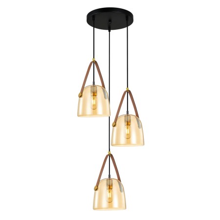Nowoczesna lampa wisząca ITALUX PND-24342-3A-BK-AMB