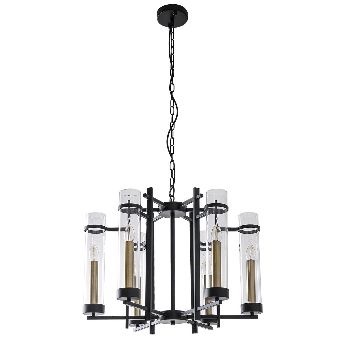 Klasyczna lampa wisząca ITALUX PND-31186-6A-BL