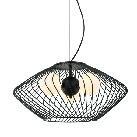 Nowoczesna lampa wisząca ITALUX MDM-3845-3 BK