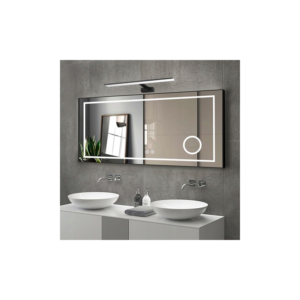 Kinkiet łazienkowy BEAST - nad lustro - na ścianę - na szafkę - nad obraz - 60cm - 12W - 4000K - Lighting VT 4037