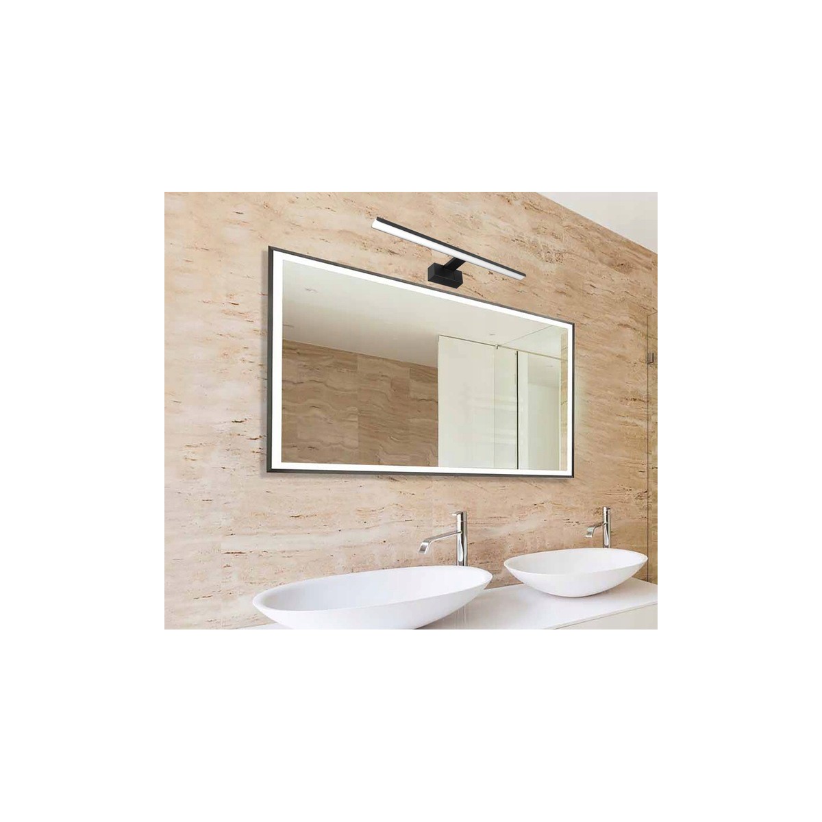 Kinkiet łazienkowy BEAST - nad lustro - na ścianę - na szafkę - nad obraz - 60cm - 12W - 4000K - Lighting VT 4037