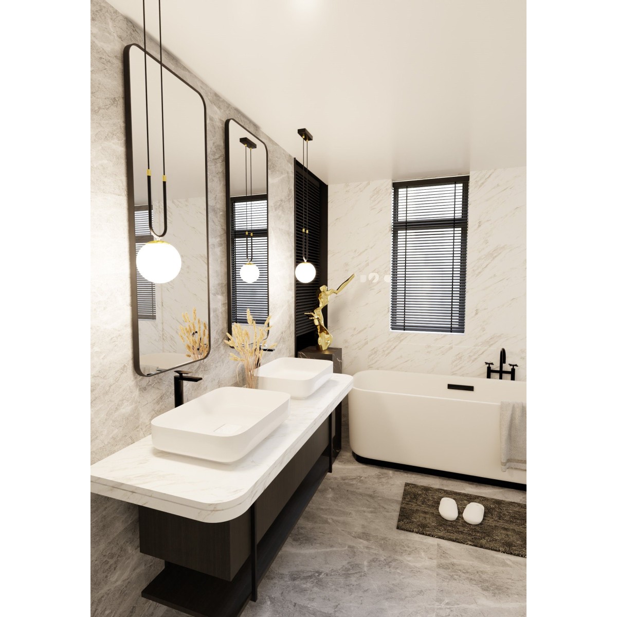 biała LAMPA WISZĄCA GLAM 1 BLACK/OPAL