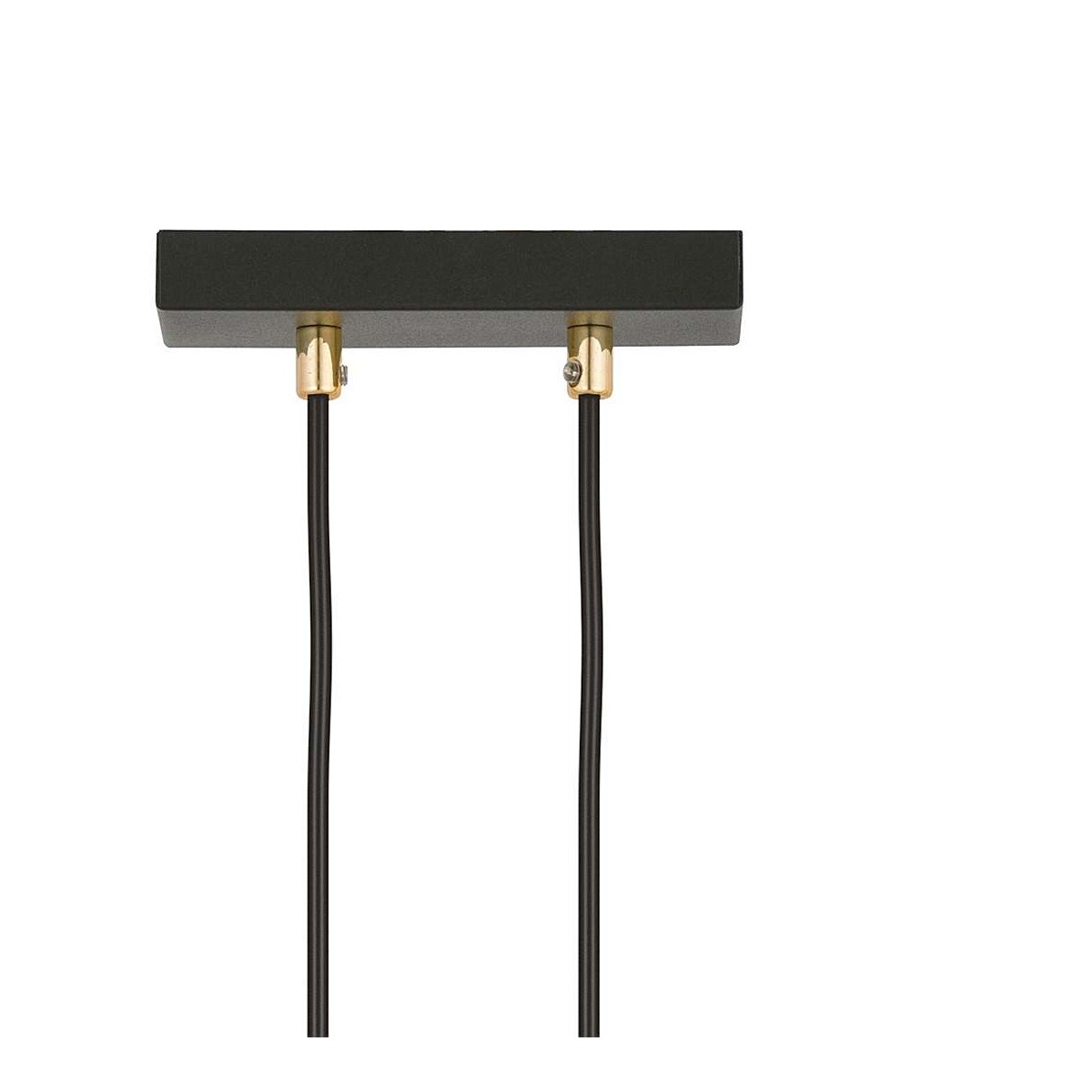 lampa wisząca transparentna z czarnym paskiem LAMPA WISZĄCA GLAM 1 BLACK/STRIPE