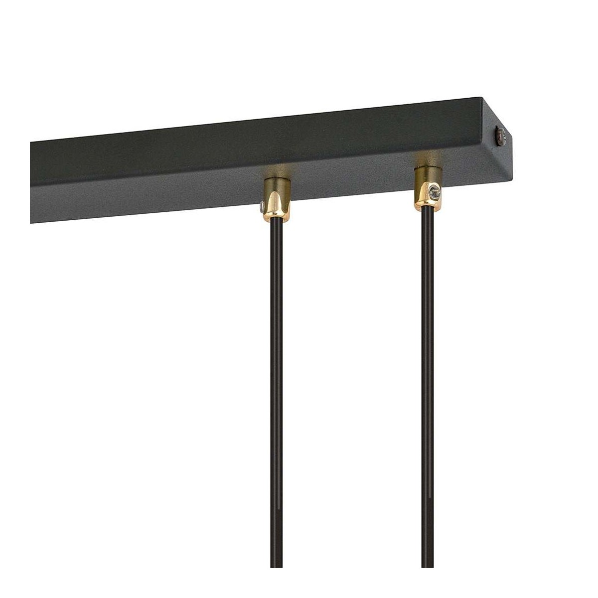 transparentna z czarnym paskiem LAMPA WISZĄCA GLAM 3 BLACK/STRIPE