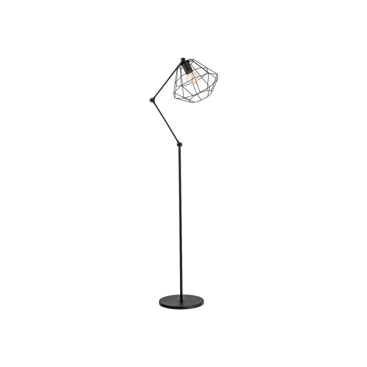 LAMPA PODŁOGOWA ALFA RAPTOR CZARNA 1xE27