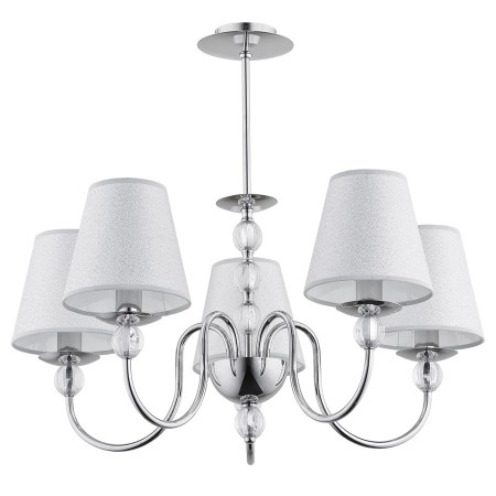 LAMPA SUFITOWA ALFA EMMANUELLE CHROM 5xE14