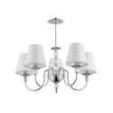 LAMPA SUFITOWA ALFA EMMANUELLE CHROM 5xE14