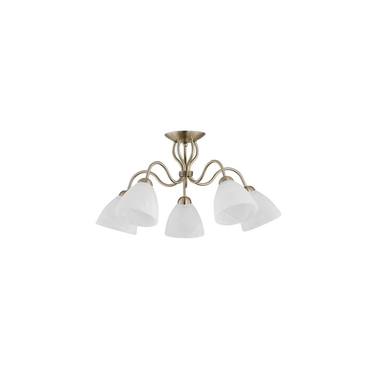 LAMPA SUFITOWA ALFA ARIEL PATINA 5xE27