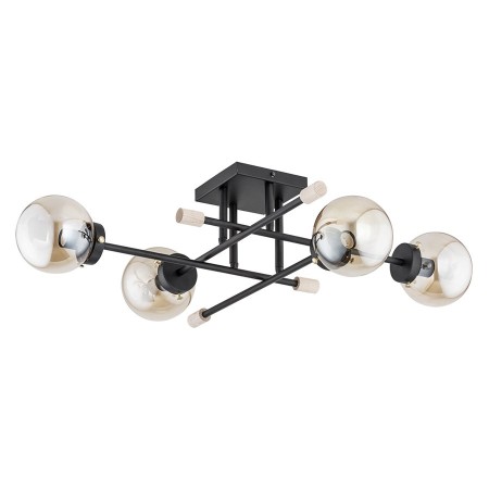 LAMPA SUFITOWA ALFA TRANSFER CZARNA 4xE14