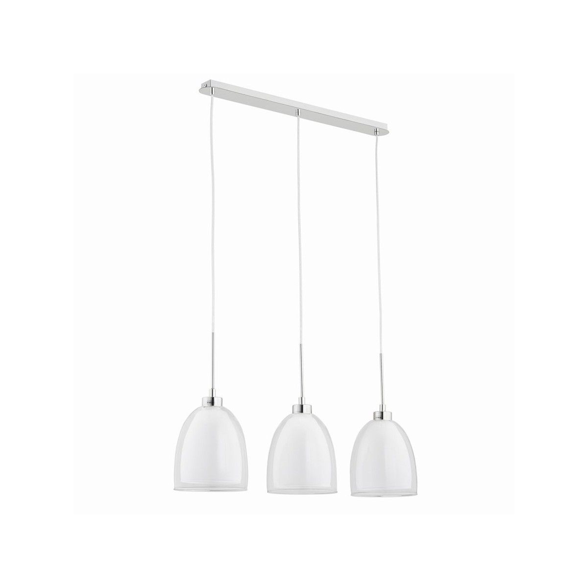 LAMPA WISZĄCA ALFA RONDA BIAŁA 3xE27