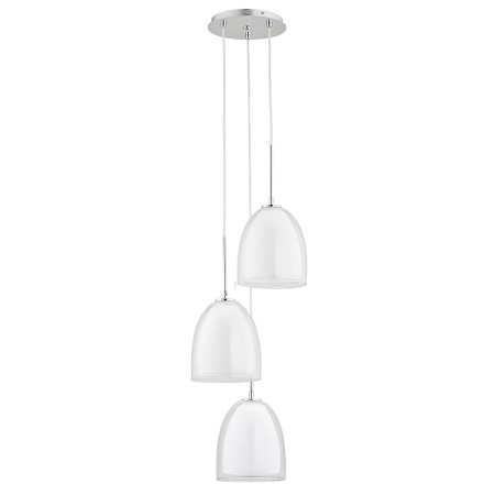 LAMPA WISZĄCA ALFA RONDA BIAŁA 3xE27