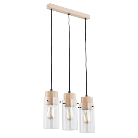LAMPA WISZĄCA ALFA TANTUM DREWNIANA 3xE27