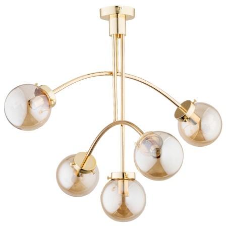 LAMPA SUFITOWA ALFA LUSCO GOLD 5xE14