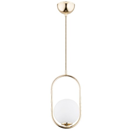 LAMPA WISZĄCA ALFA NOVAL M ZŁOTA 1xE14