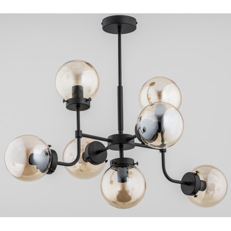 LAMPA SUFITOWA ALFA TRANSFORMERS CZARNA 7xE14