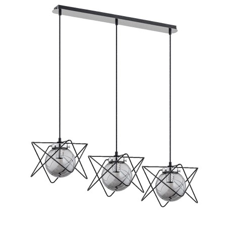 LAMPA WISZĄCA ALFA SAGITO SZYNA CHROM 3xE14