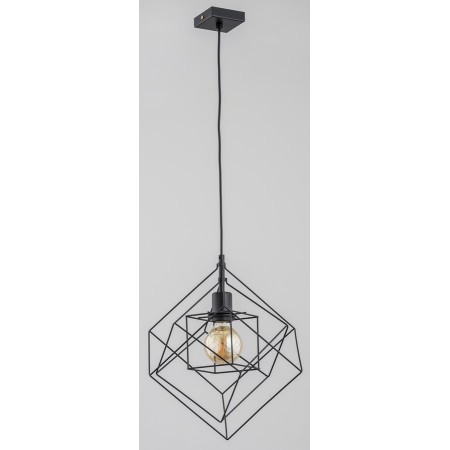 LAMPA WISZĄCA ALFA CONTI CZARNA 1xE27