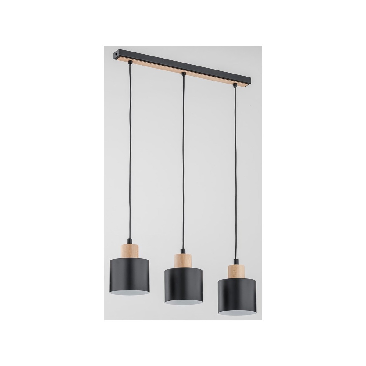 LAMPA WISZĄCA ALFA IVO CZARNA 3xE27