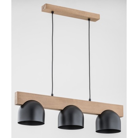 LAMPA WISZĄCA ALFA GROS DREWNIANA 3xE27