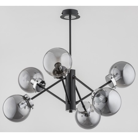 LAMPA SUFITOWA ALFA NANCY CZARNA 6xE14