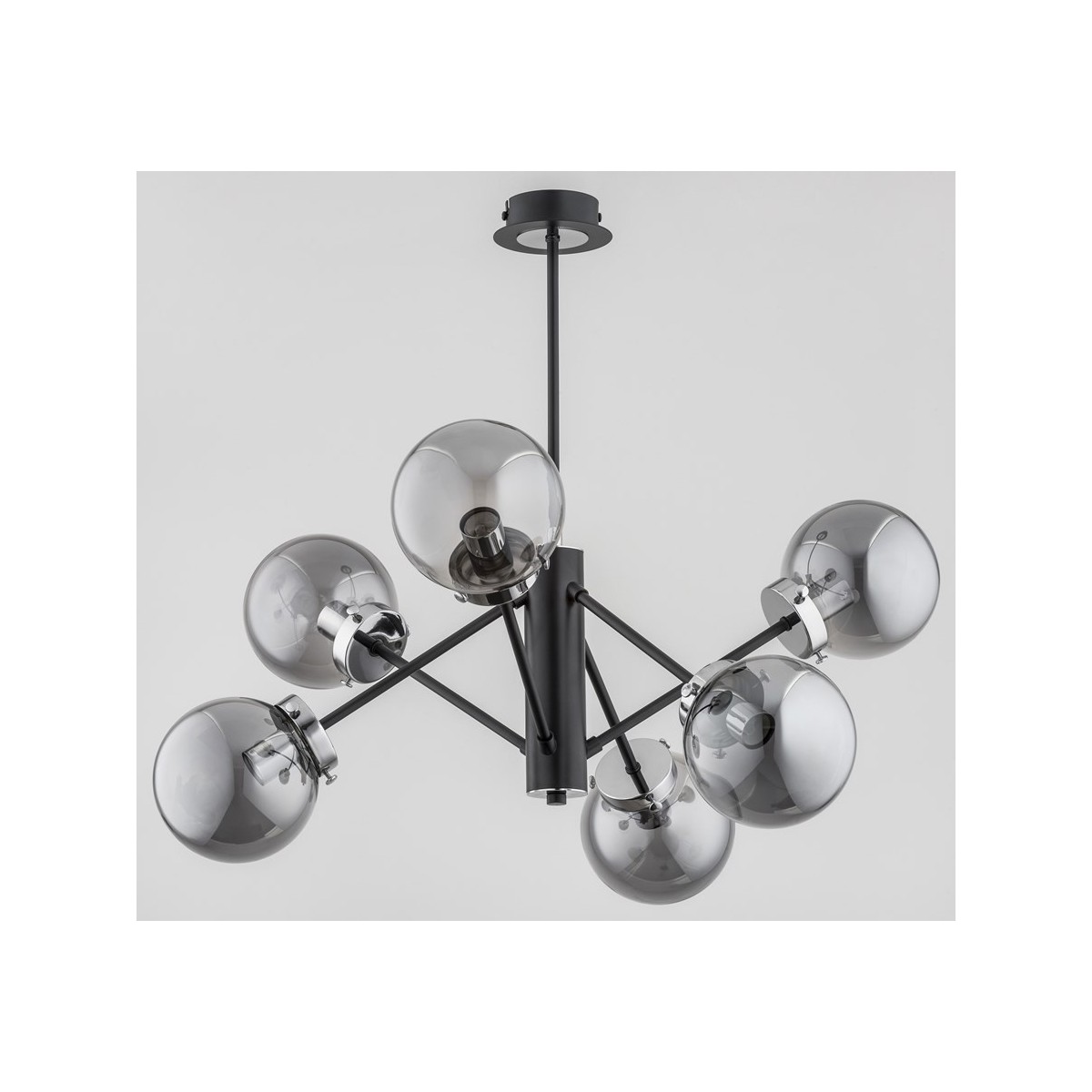 LAMPA SUFITOWA ALFA NANCY CZARNA 6xE14