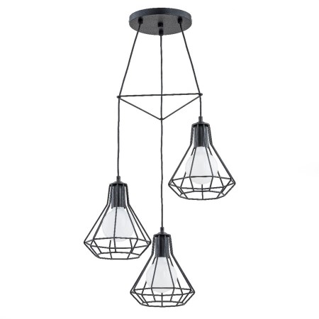 LAMPA WISZĄCA ALFA KORD CZARNA 3xE27