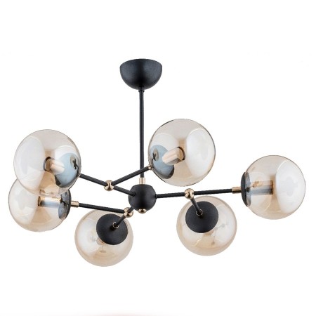 LAMPA SUFITOWA ALFA ITORIS CZARNA 6xE27