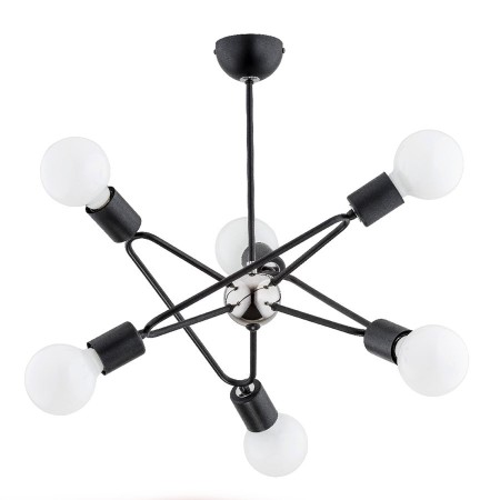 LAMPA SUFITOWA ALFA BARI CZARNA 6xE27