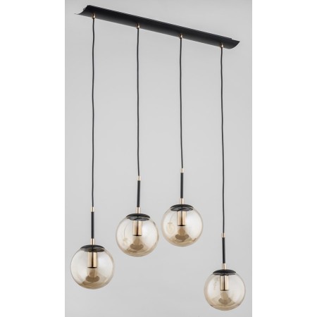 LAMPA WISZĄCA ALFA SEBIA CZARNA 4xE14